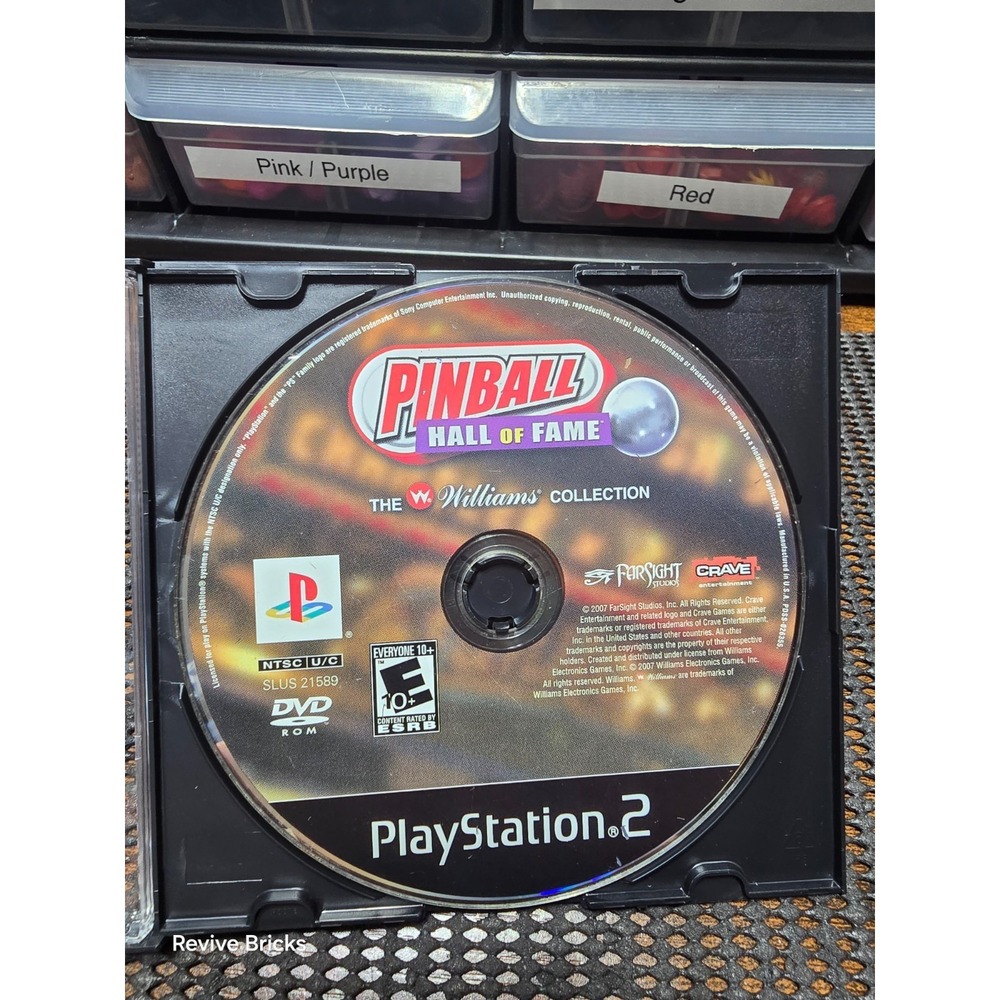 Pinball Hall of Fame The Williams Collection Sony PlayStation 2, 2008 Game Only